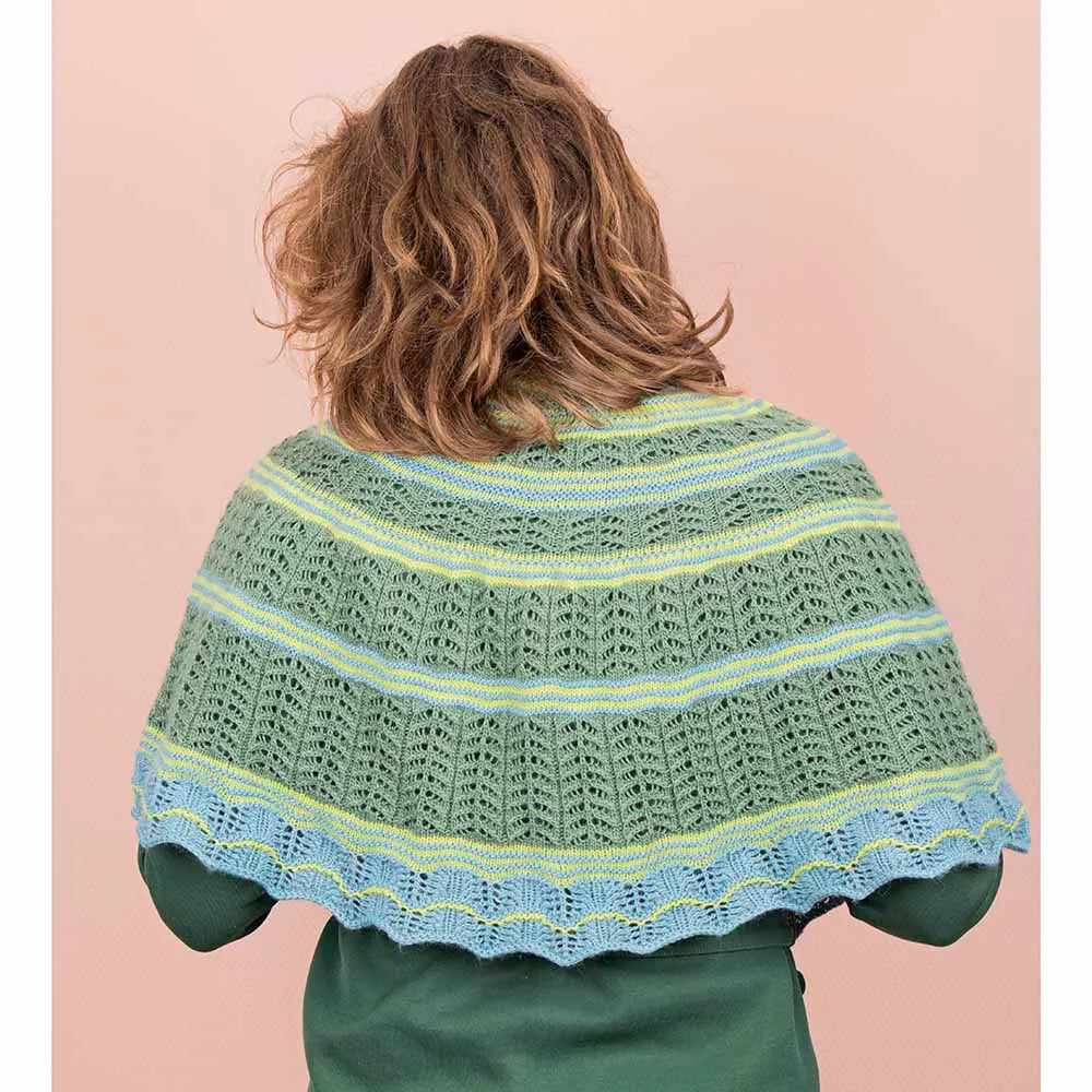 Scheepjes Fibonacci Shawlette Knit kit / Šalles lakata adīšanas komplekts, ENG