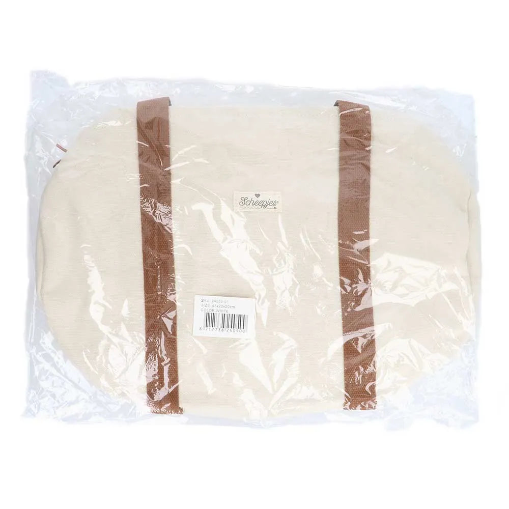 Bag for handicrafts /Scheepjes/ 45x20x20cm /beige with brown