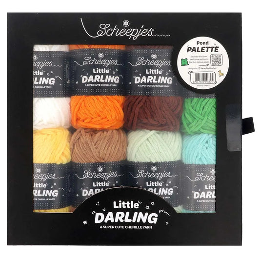 Little Darling krāsu izlase /Scheepjes/ 8x25g "Dīķa palete"