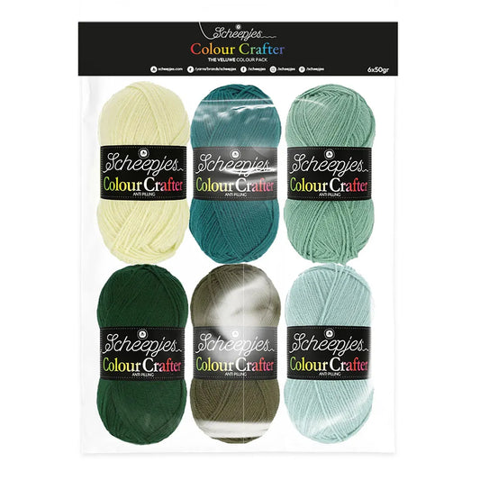 Colour Crafter /Scheepjes/ krāsu izlases komplekts 6x50g "Veluwe"