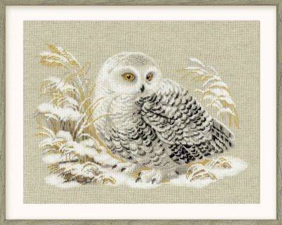 Baltā Pūce - izšūšanas komplekts /RIOLIS/ 45 x 35 cm