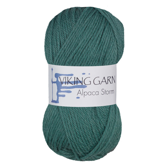 Alpaca Storm /Viking Garn/ 50g #534 "Zilgani zaļš"