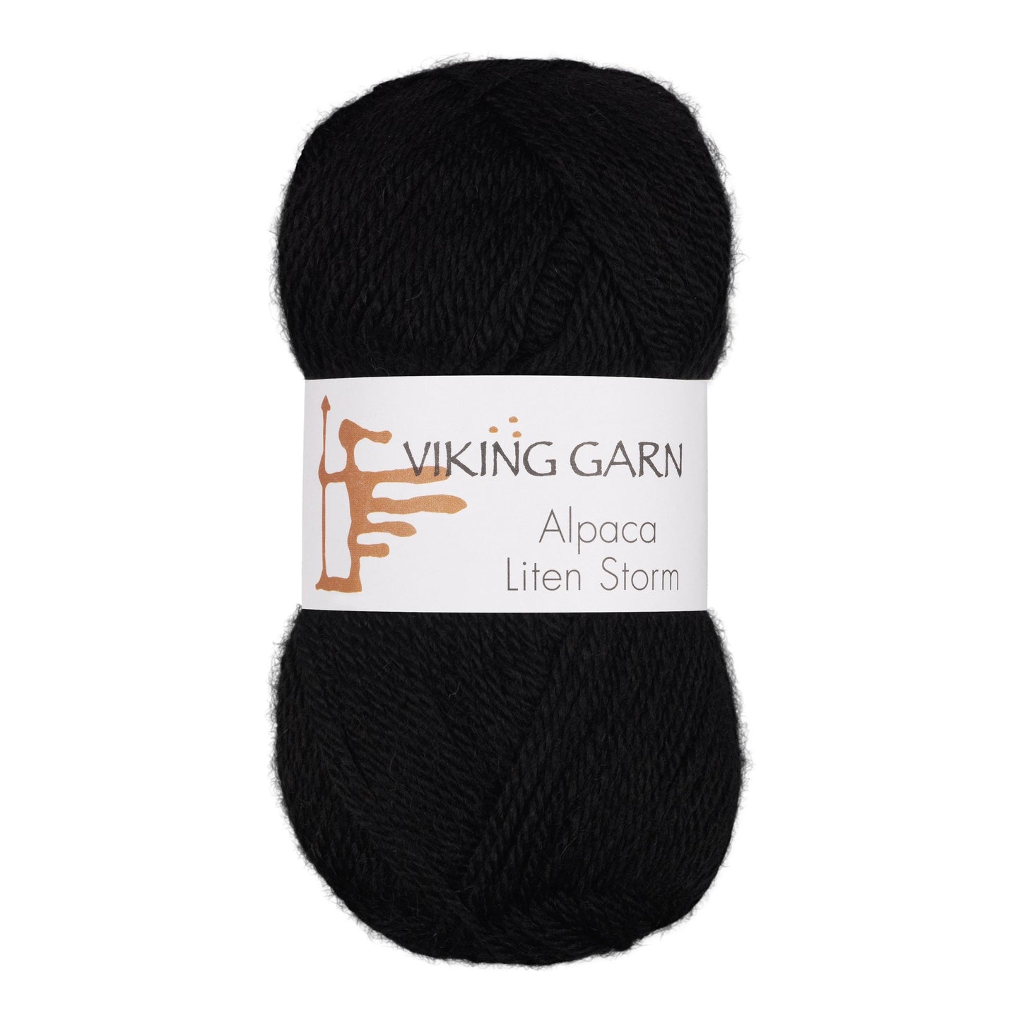 Alpaca Liten Storm /Viking Garn/ 50g #703 "Melns"