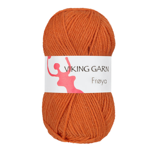 Frøya /Viking Garn/ 50g #236 "Rudens oranža"