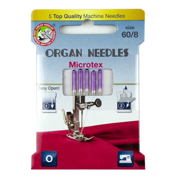 Adatas šujmašīnai MICROTEX /ORGAN NEEDLES/ 5 gab. 60/8