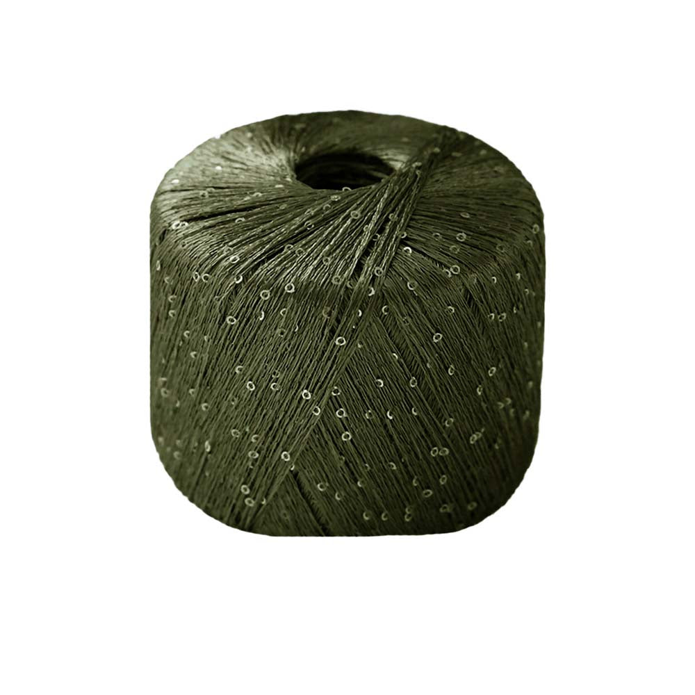 Paillettes /Lana Gatto/ 25g 195m #31162 "Tumši zaļa"