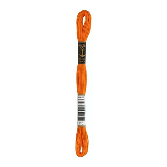 Embroidery thread Anchor Mouline, 100% cotton, 8m, #00316