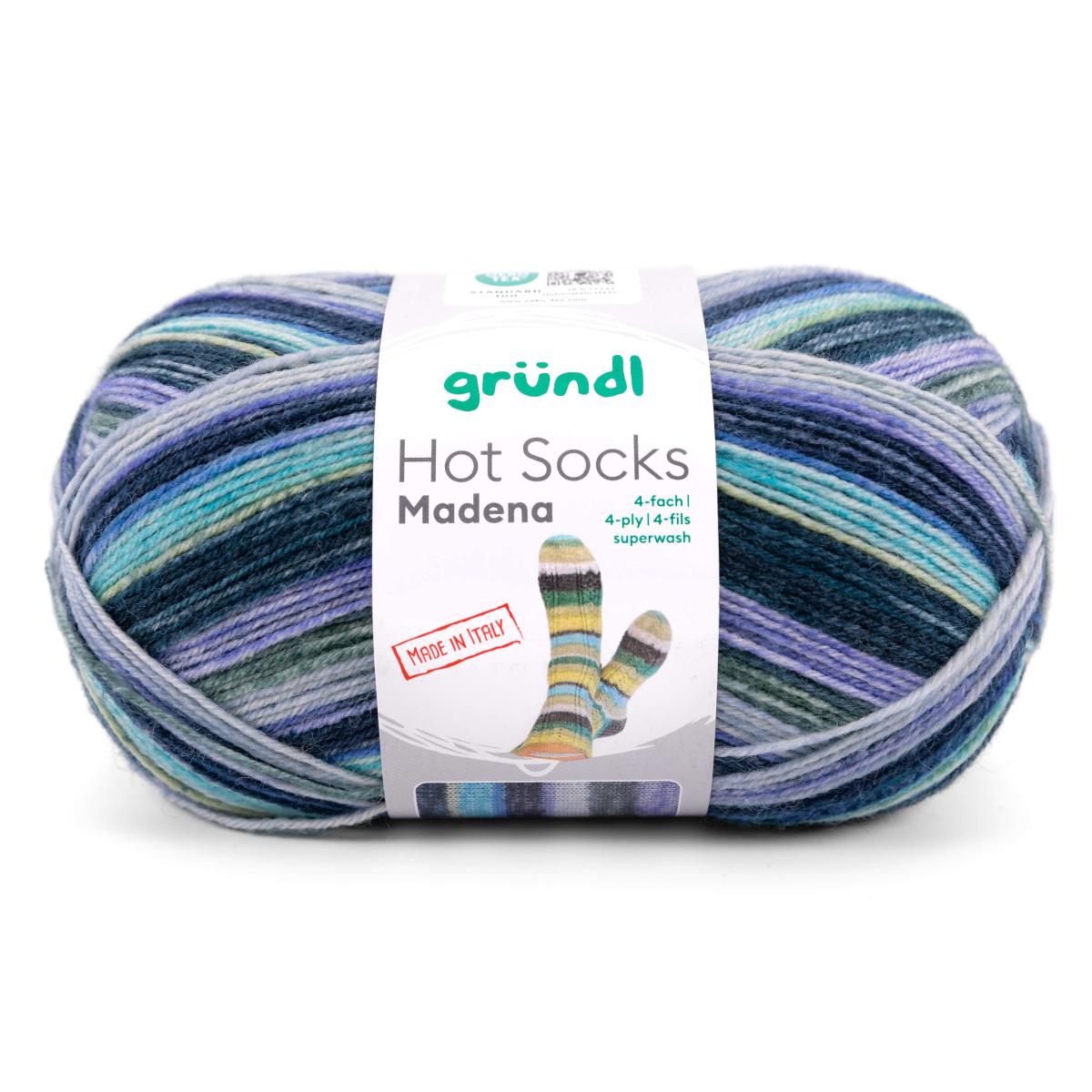 Hot Socks MADENA /Gründl/ 4-ply sock yarn 100g #08