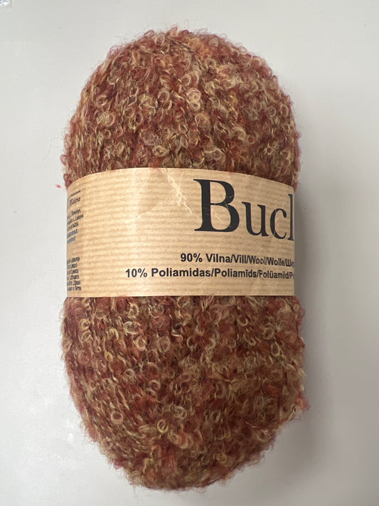 Bucle /Midara/ 100g #830 "Rūsgani brūns melanžs"