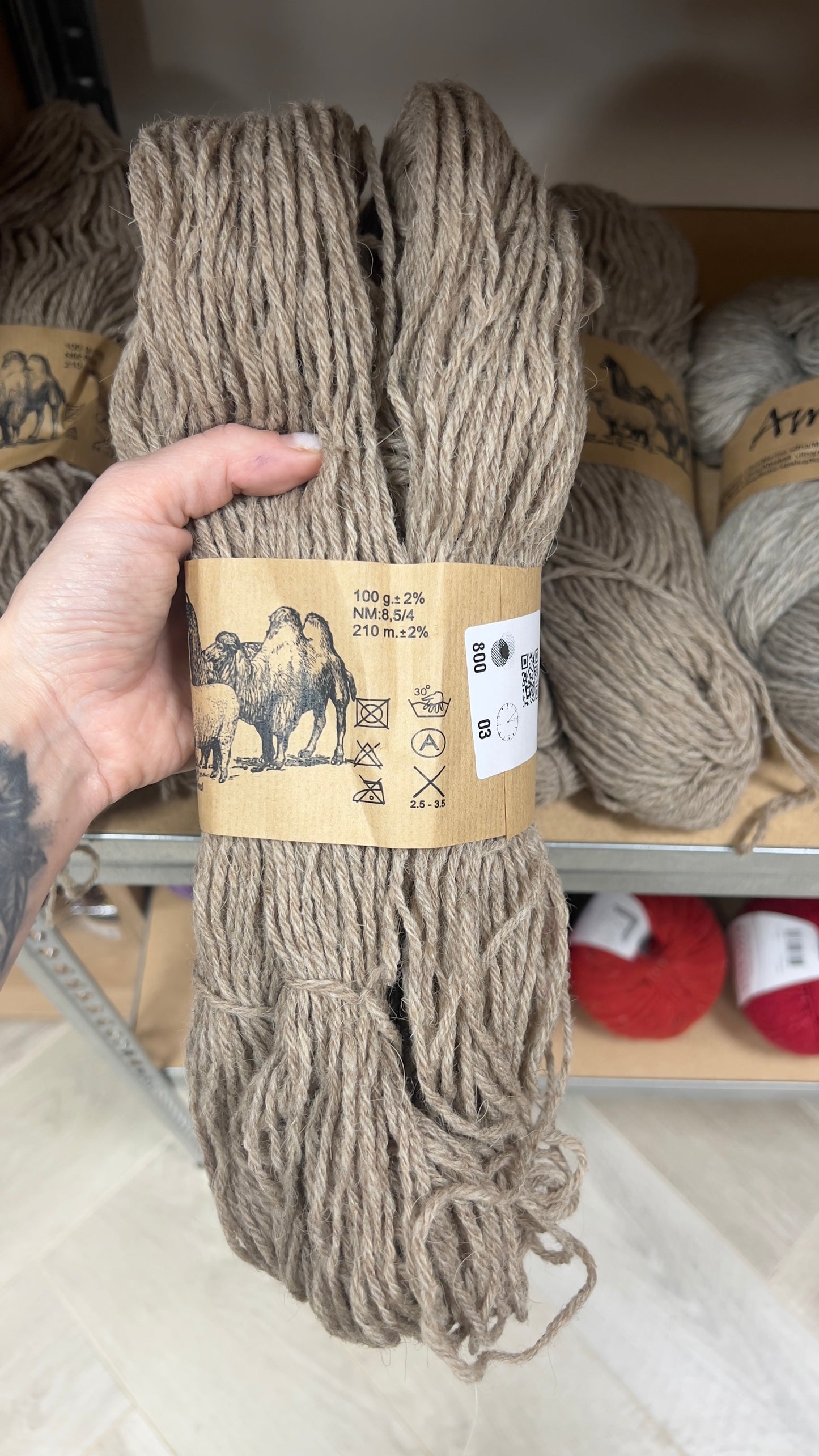 Mix Wool NM:8.5/4 /Midara/ 100g #800