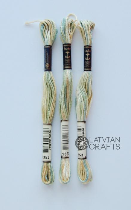 Izšūšanas diegs Anchor Stranded Cotton multicolor, 100% kokvilna, 8m, #01353