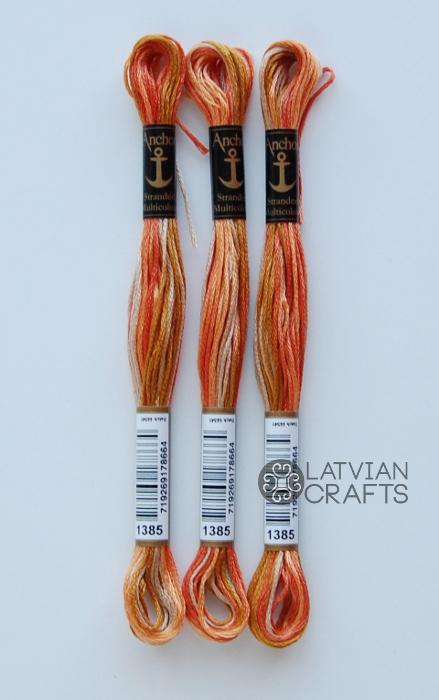 Izšūšanas diegs Anchor Stranded Cotton multicolor, 100% kokvilna, 8m, #01385