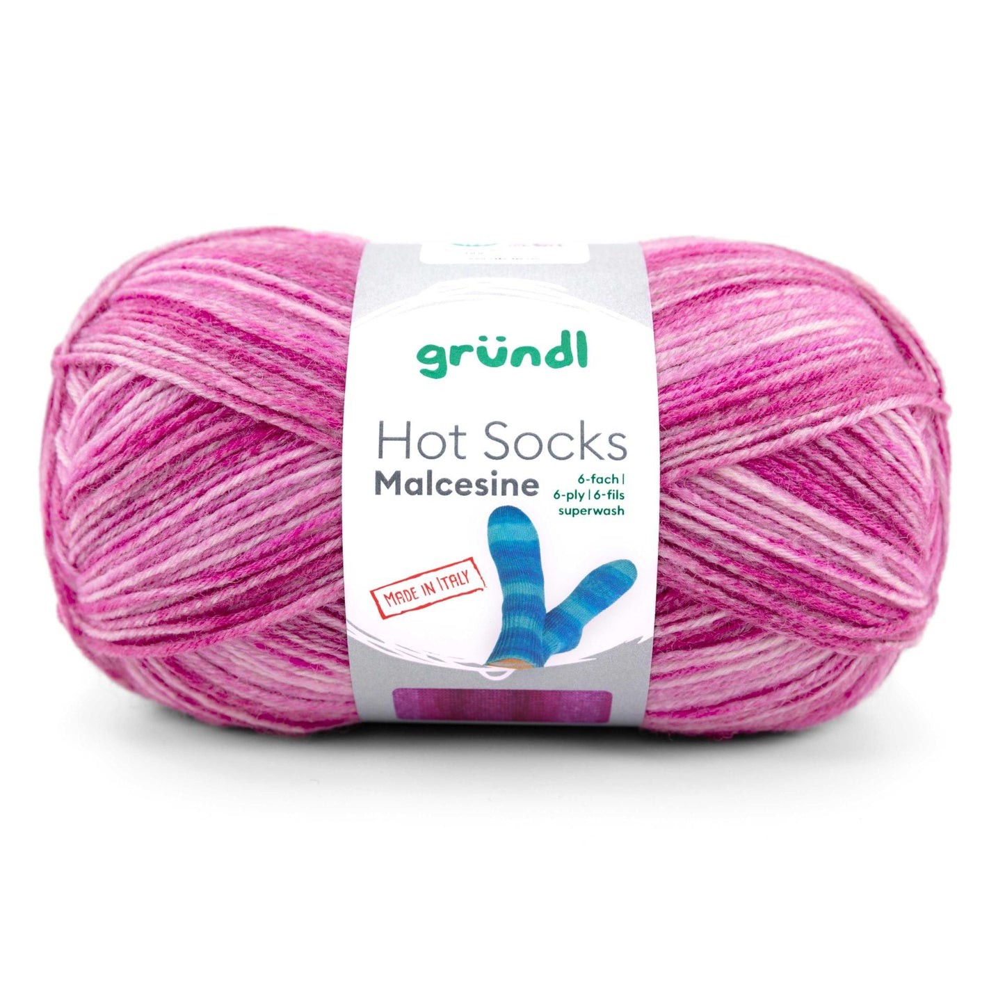 Hot Socks MALCESINE /Gründl/ 6-diegu zeķu dzija 150g #01