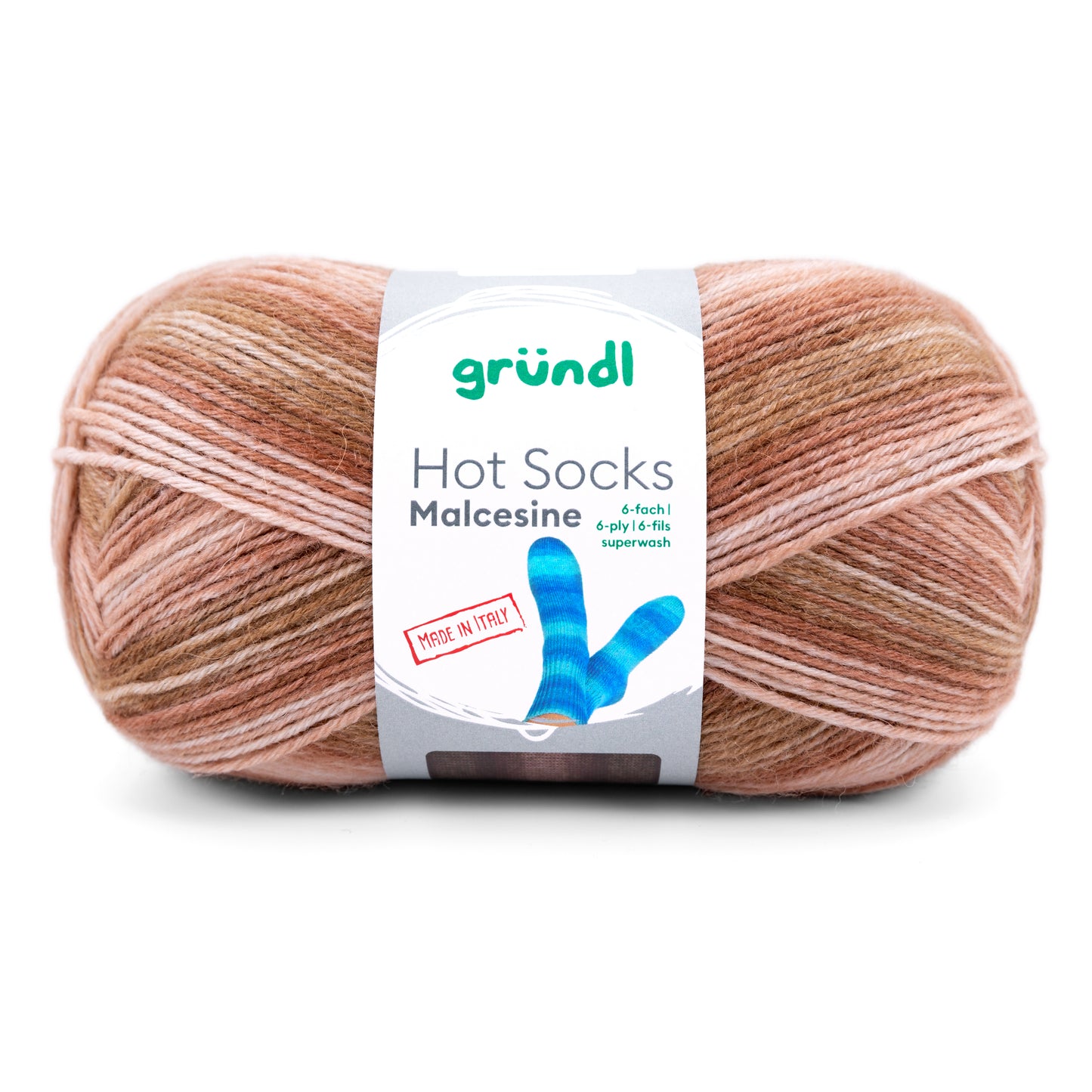 Hot Socks MALCESINE /Gründl/ 6-diegu zeķu dzija 150g #06