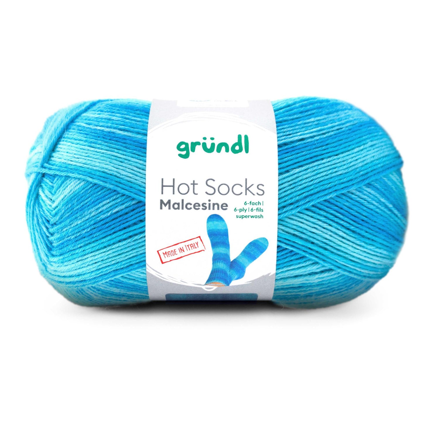 Hot Socks MALCESINE /Gründl/ 6-diegu zeķu dzija 150g #08