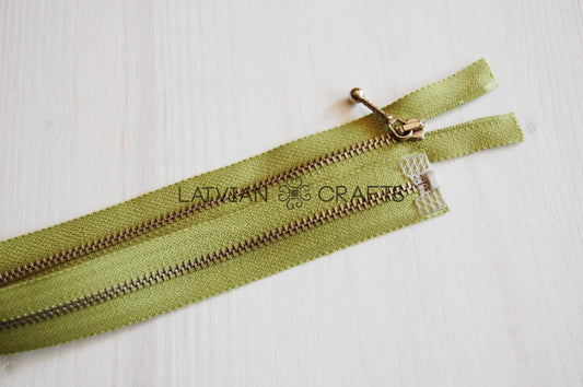 Metāla rāvējslēdzējs /37 cm/ zaļš - Atrasts Noliktavā!