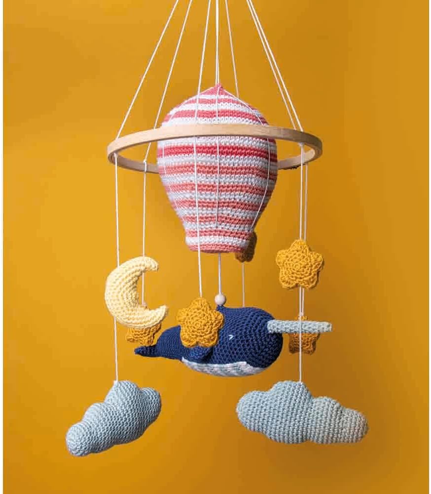 Scheepjes Celestial Mobile Crochet Kit / Karuselis bērna gultiņai tamborēšanas komplekts, ENG