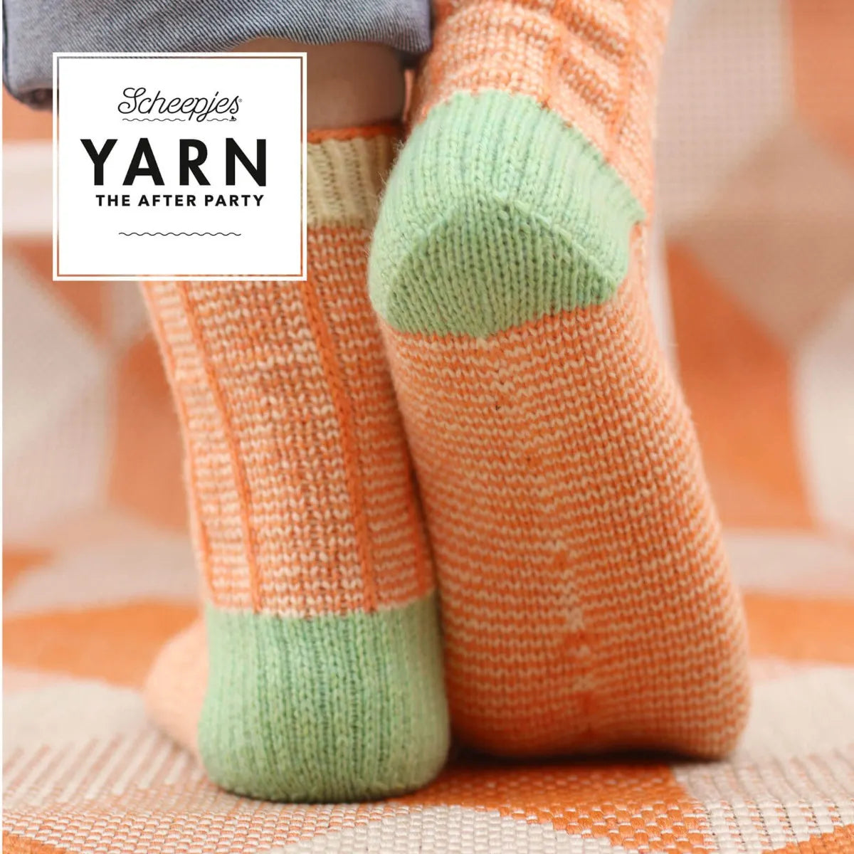 Scheepjes YARN The After Party Nr.53 - zeķu adīšanas pamācība "Twisted Socks", ENG