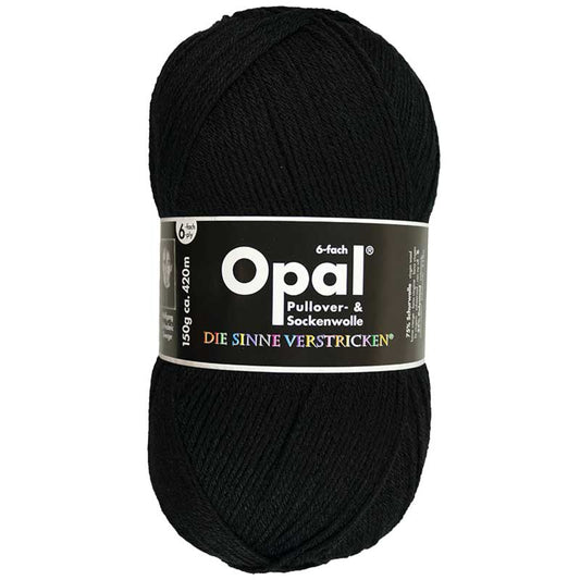 OPAL 6-diegu Uni 150g #5306 "Dziļi melns"