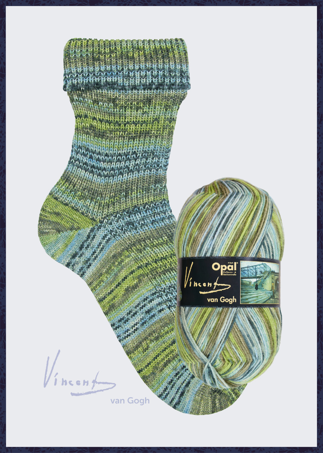 OPAL 4-diegu Vincent van Gogh 100g #5434 "Tilts pie Trinquetailles"