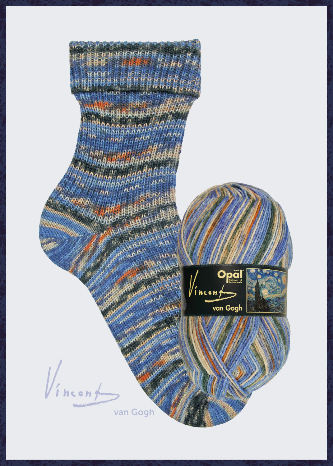 OPAL 4-diegu Vincent van Gogh 100g #5435 "Zvaigžņota nakts"
