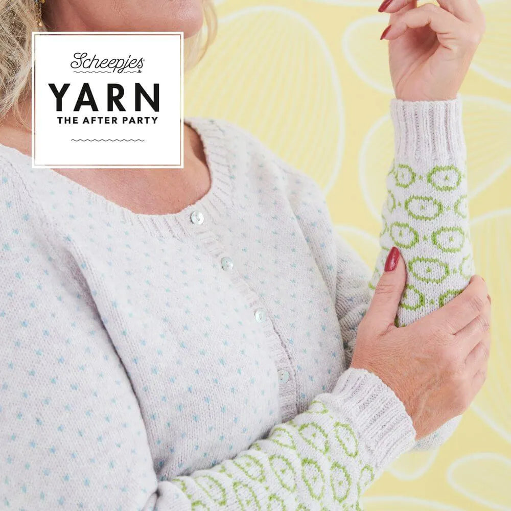 Scheepjes YARN The After Party Nr.59 - jakas adīšanas pamācība "Bird's Eye Cardigan", ENG