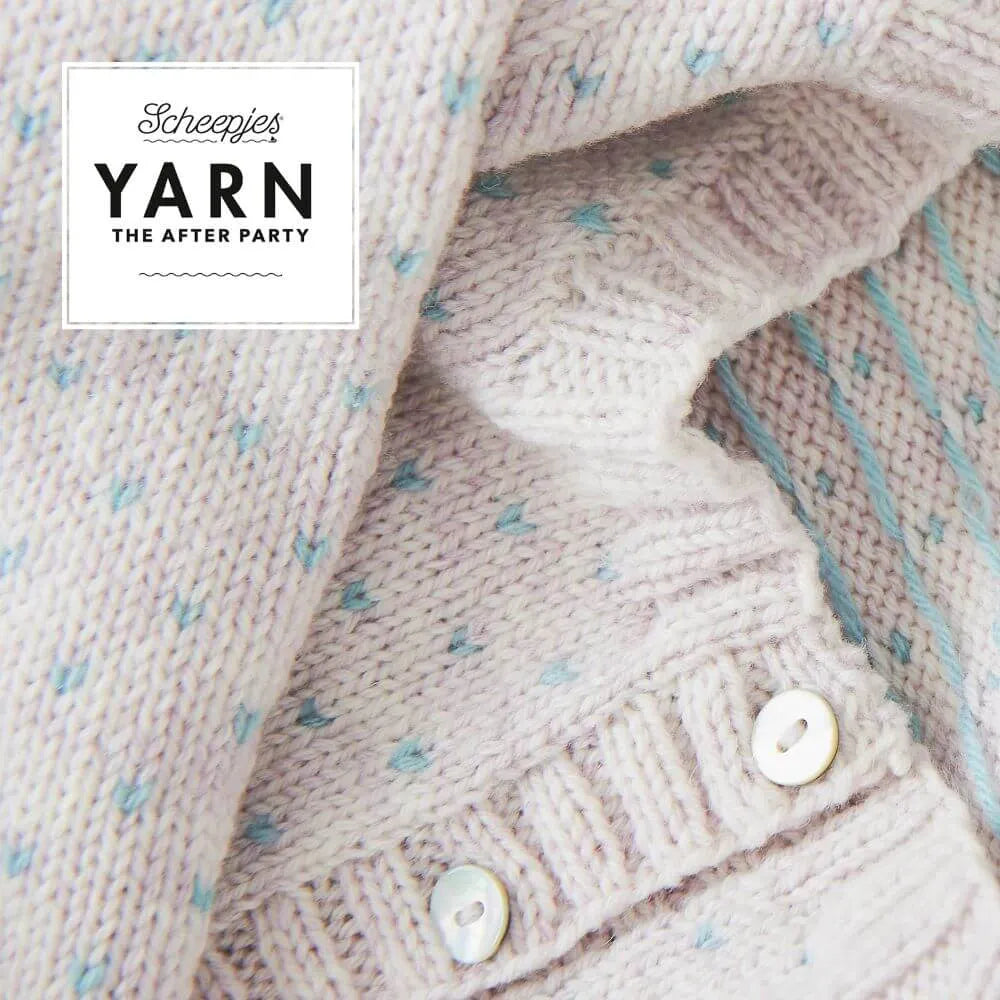 Scheepjes YARN The After Party Nr.59 - jakas adīšanas pamācība "Bird's Eye Cardigan", ENG