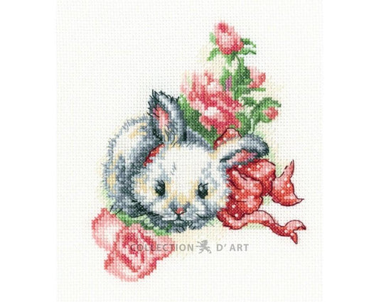 Pūkainā dāvana- izšūšanas komplekts /RTO/ 13 x 15,5 cm