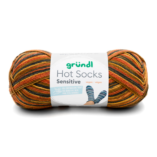 Hot Socks Sensitive Gründl 4-diegu zeķu dzija ar kokvilnu 100g #04