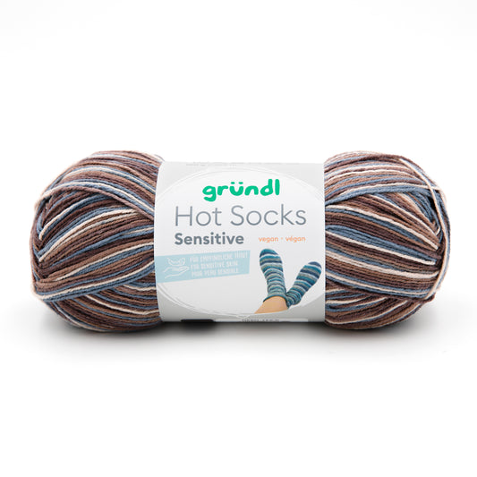 Hot Socks Sensitive Gründl 4-diegu zeķu dzija ar kokvilnu 100g #05