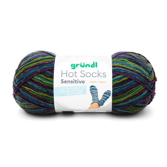 Hot Socks Sensitive Gründl 4-diegu zeķu dzija ar kokvilnu 100g #07
