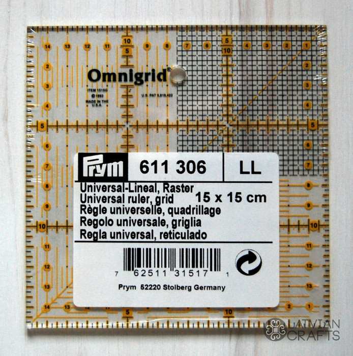 Universāls lineāls 15 x 15 cm - Noliktavas izpārdošana!