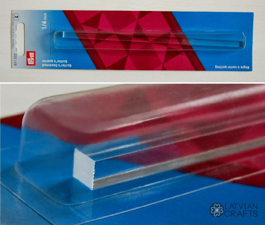 Kviltinga lineāls 1/4 collas noteikšanai