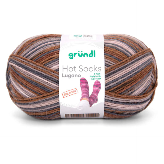 Hot Socks LUGANO /Gründl/ 6-diegu zeķu dzija 150g #06
