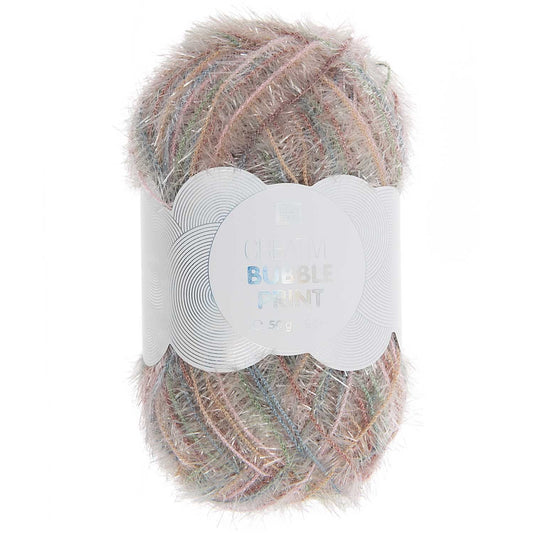 Creative Bubble PRINT /Rico Design Creative/ 50g #001 "Rozā pastelis"