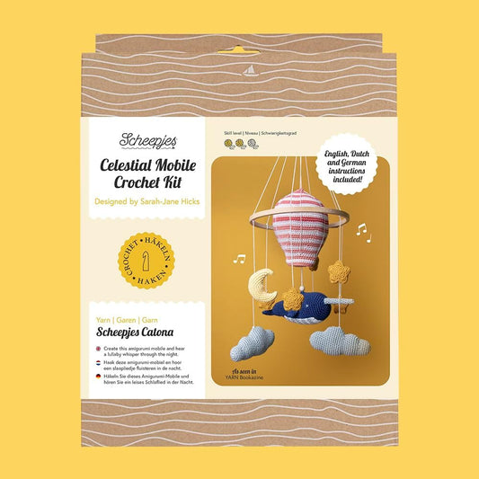 Scheepjes Celestial Mobile Crochet Kit / Karuselis bērna gultiņai tamborēšanas komplekts, ENG