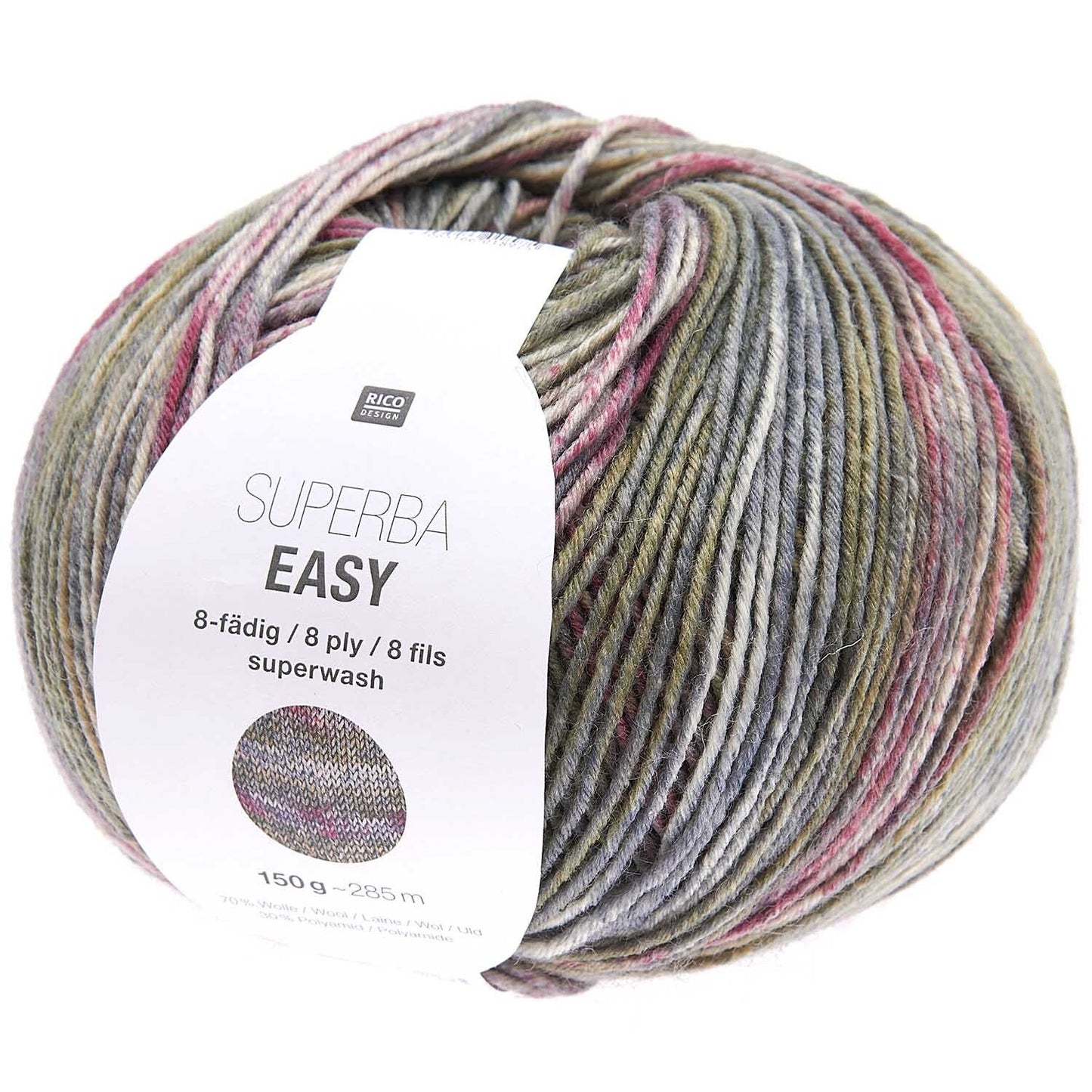 SUPERBA Easy /Rico Design/ 8-diegu zeķu dzija 150g #005 "Rudens"
