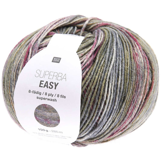 SUPERBA Easy /Rico Design/ 8-diegu zeķu dzija 150g #005 "Rudens"