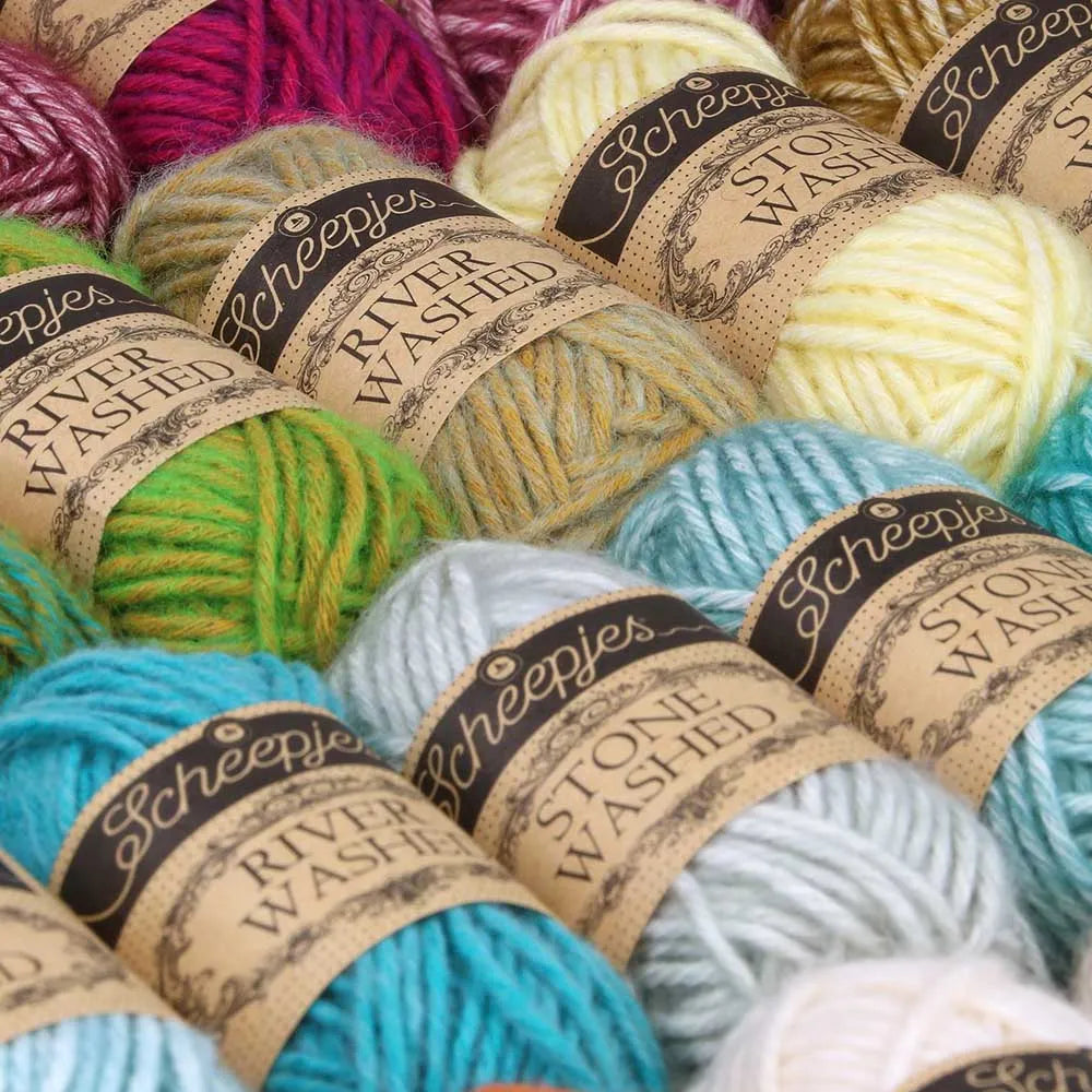 Stone Washed - River Washed /Scheepjes/ värvikomplekt 58x10g