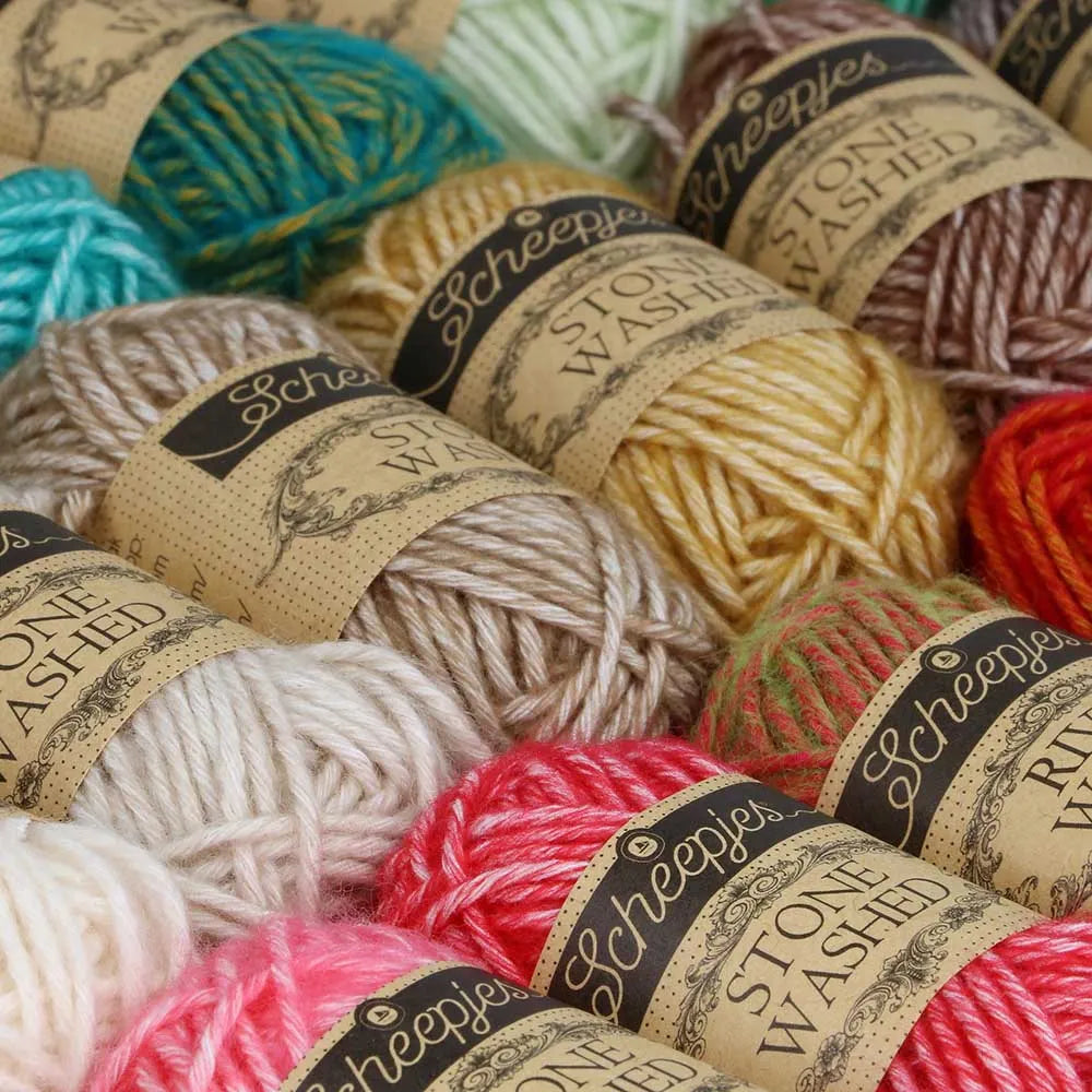 Stone Washed - River Washed /Scheepjes/ värvikomplekt 58x10g