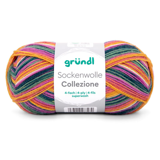 Sockenwolle Collezione /Grundl/ 4-niidine sokilõng 100g #105