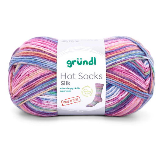 Hot Socks SILK /Gründl/ 4-diegu zeķu dzija 100g #02