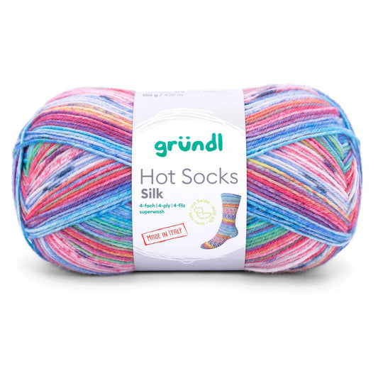 Hot Socks SILK /Gründl/ 4-diegu zeķu dzija 100g #03