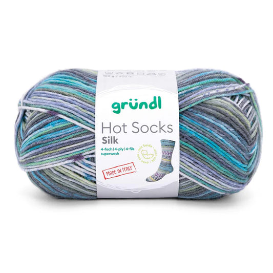 Hot Socks SILK /Gründl/ 4-diegu zeķu dzija 100g #06