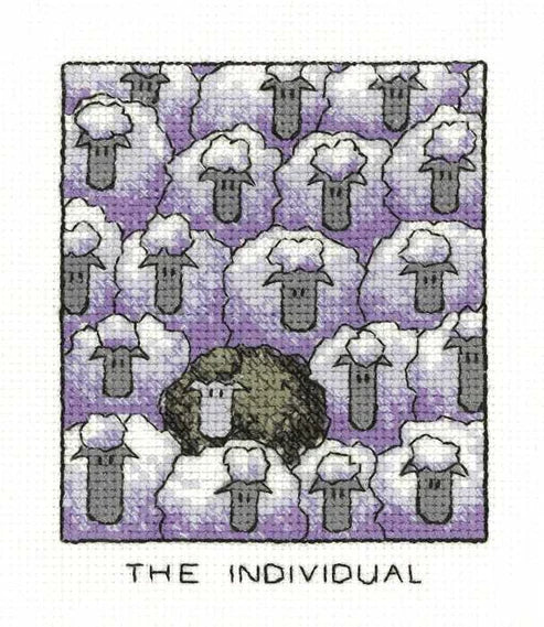THE INDIVIDUAL - izšūšanas komplekts /Heritage Crafts/  9 x 11.5 cm