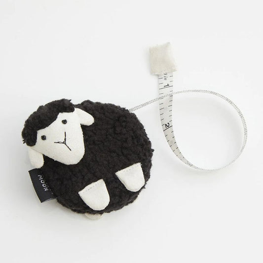 Black Sheep retractable tape measure /KnitPro/ 150cm - round (cm/in) /Lantern Moon - Warehouse sale!