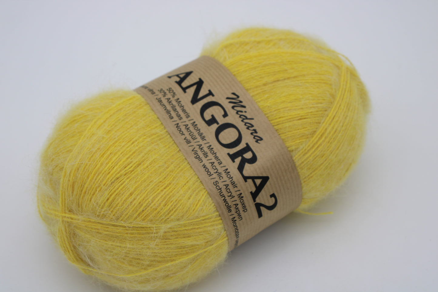 Angora 2 /Midara/ 100g #320 "Dzeltens"