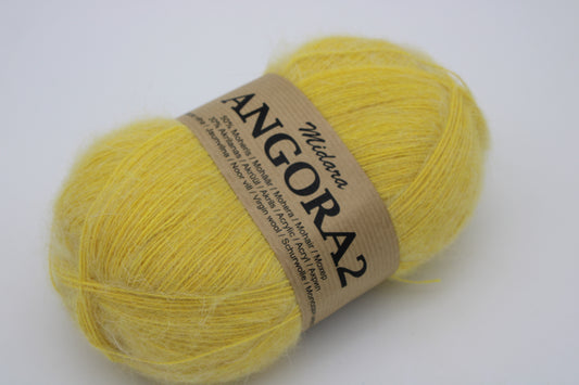 Angora 2 /Midara/ 100g #320 "Kollane"