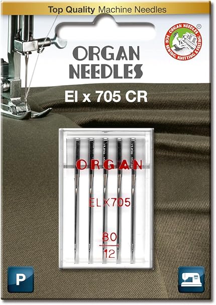 Adatas overloka šujmašīnai EL x 705 CR /ORGAN NEEDLES/ 5 gab. 90/14