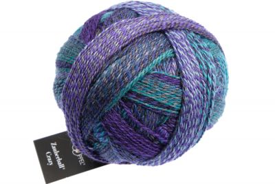 Zauberball®Crazy /Schoppel / 100g #1511_"Submarine, 4-diegu zeķu dzija, satur bioloģiski noārdāmu poliesteru